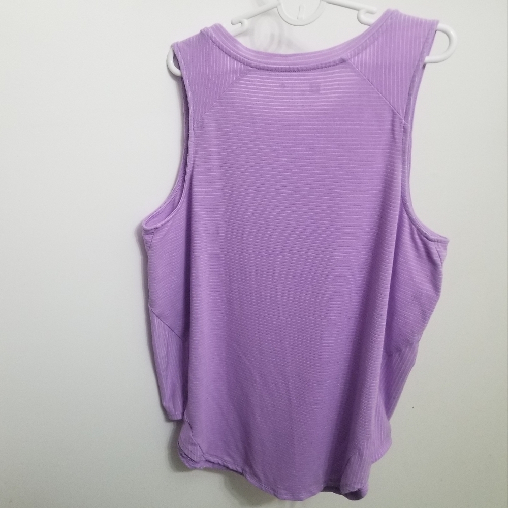 VGUC Xersion striped purple tank top - Picture 2 of 4